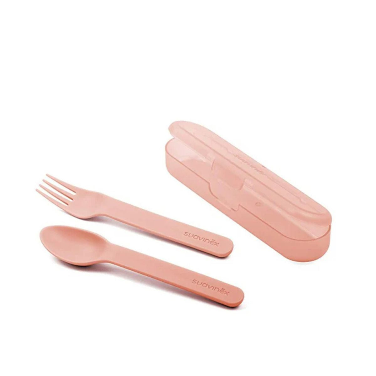 Cubiertos Mas Estuche | Rosado Suavinex
