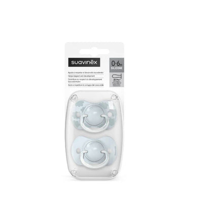 Pacificador de silicona x2  0 a 6 Meses Suavinex
