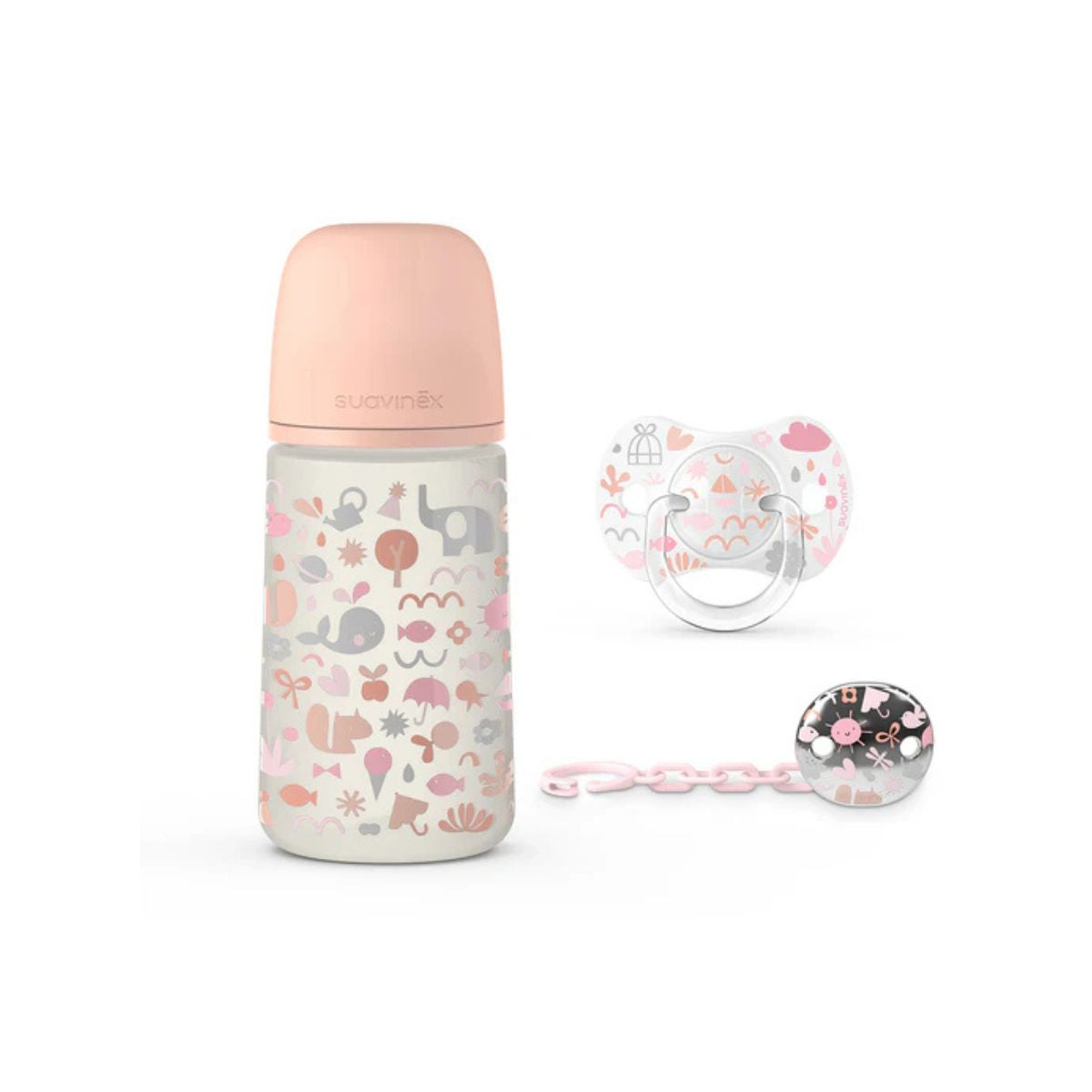 Set De Regalo Biberón 270ml | Rosado
