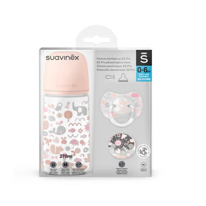Set De Regalo Biberón 270ml | Rosado