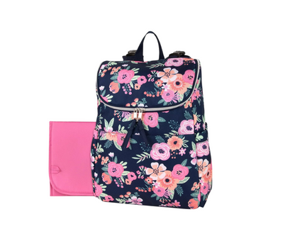 Mochila Pañalera Flores