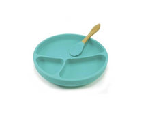 Plato Con Divisiones Verde  Minikoioi