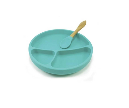 Plato Con Divisiones Verde  Minikoioi