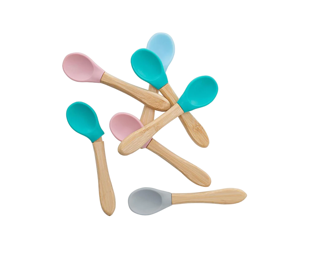 Set De 2 Cucharas Verde Y Azul Minikoioi