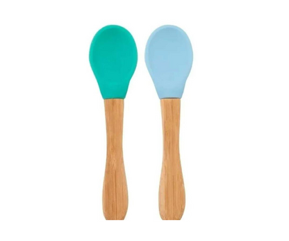 Set De 2 Cucharas Verde Y Azul Minikoioi