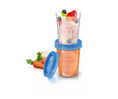Set Vasos De Almacenamiento 240 Ml Avent