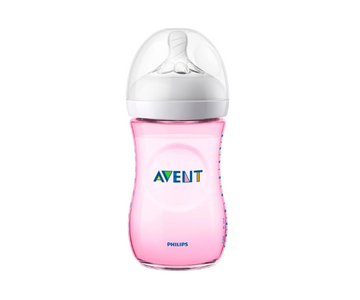 Biberon Natural 2 9 Oz Rosado X2 Avent