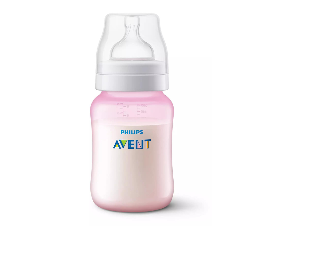 Biberón Rosado Anti-Cólicos 330Ml