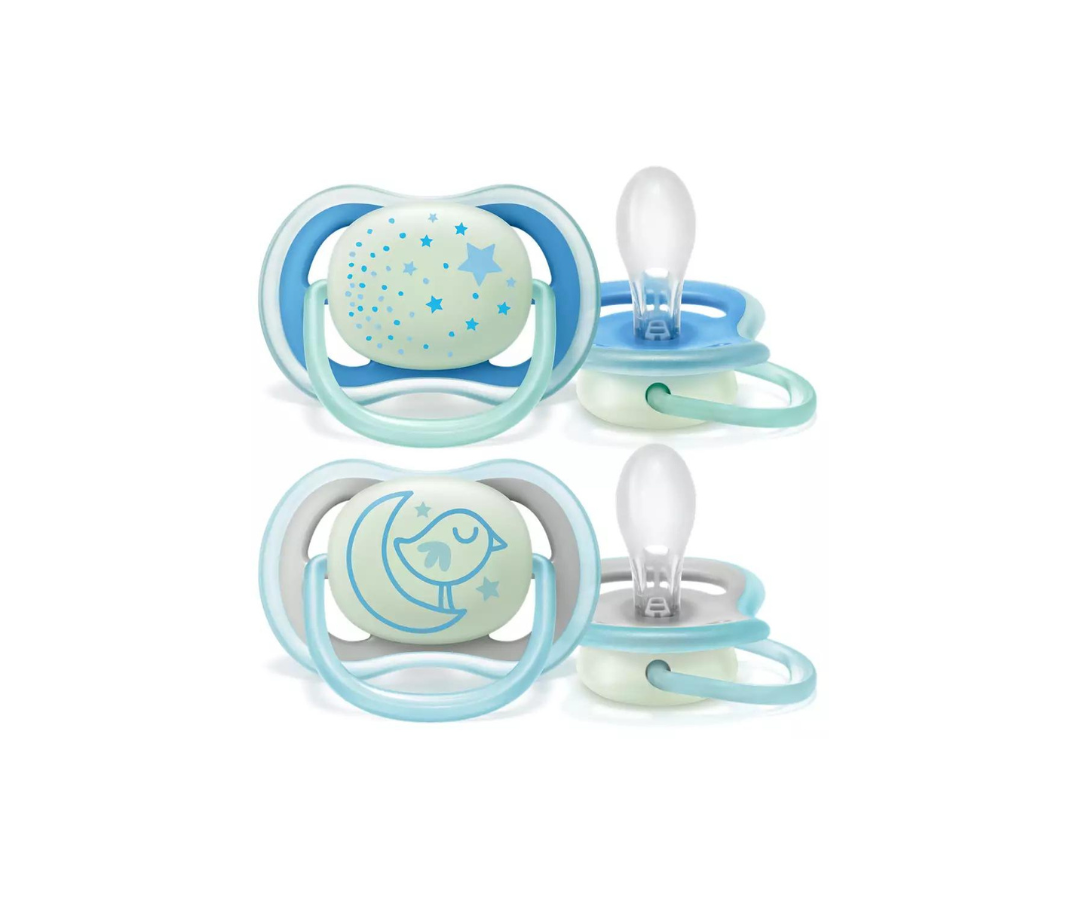 Soother Ultra Air Para La Noche Niño 6 a 18 Meses x2 Avent