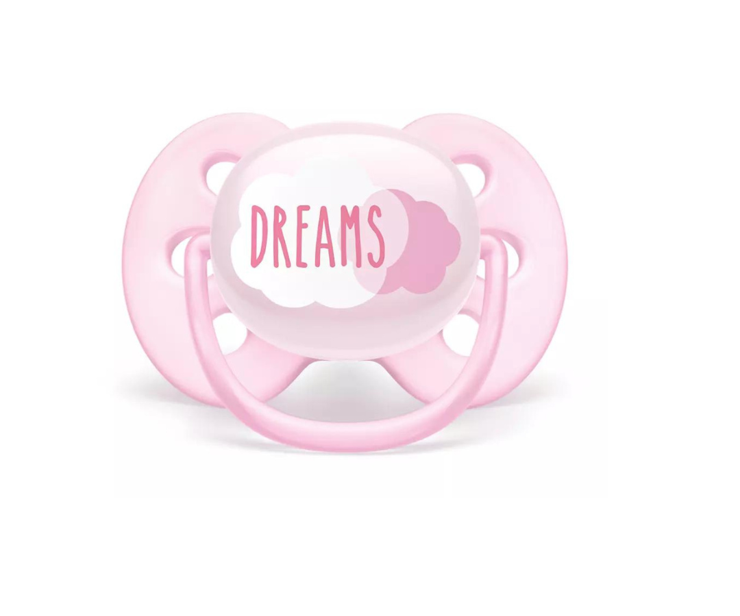 Pacificador Ultra Soft de 0 a 6 Meses  Dreams Girl x1 Avent