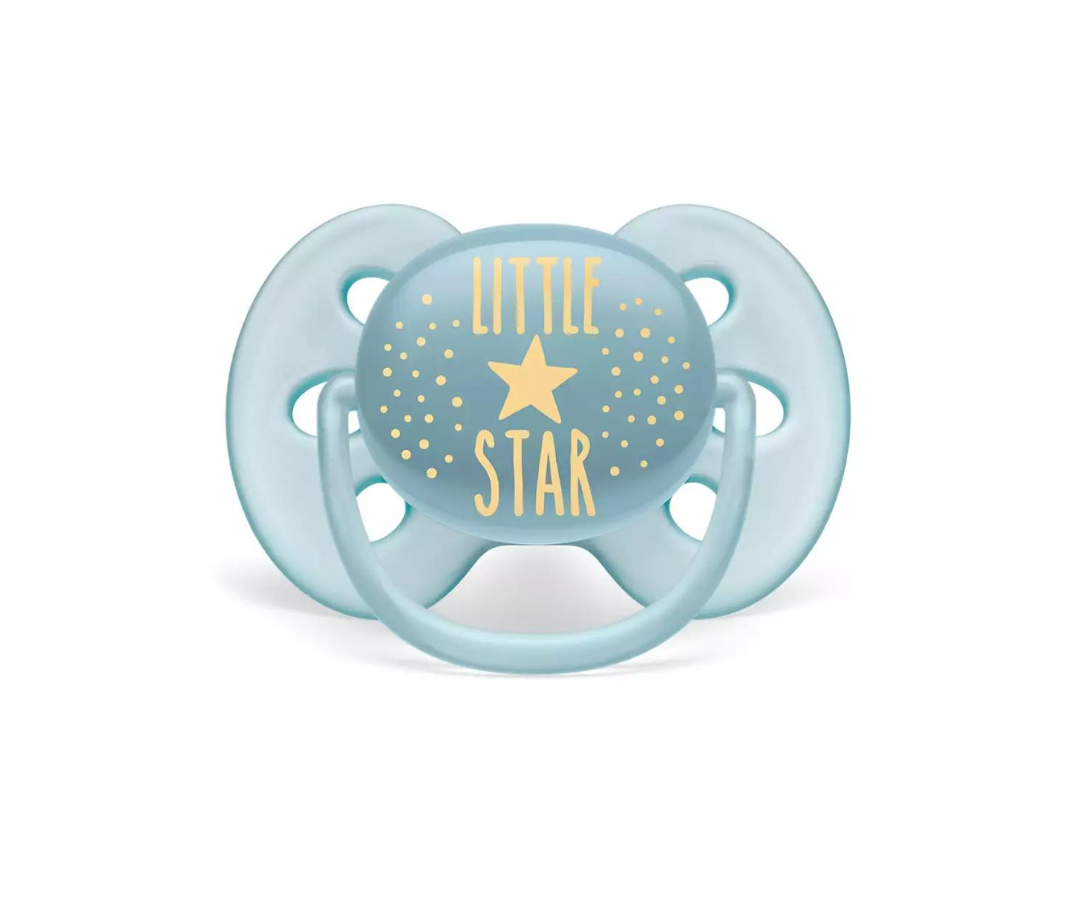 Pacificador Ultra Soft Hello Star Boy 6 a 18 Meses x1 Avent