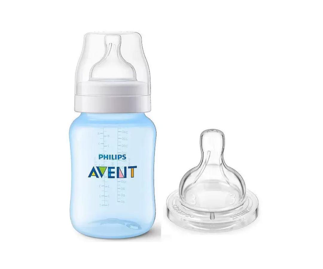 Set Biberón Anticólico 9 oz y tetina 3m