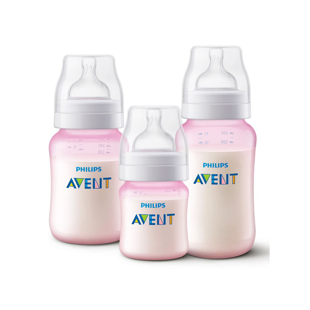 Set Biberones Anti-colic 125ml + 260ml + 330ml