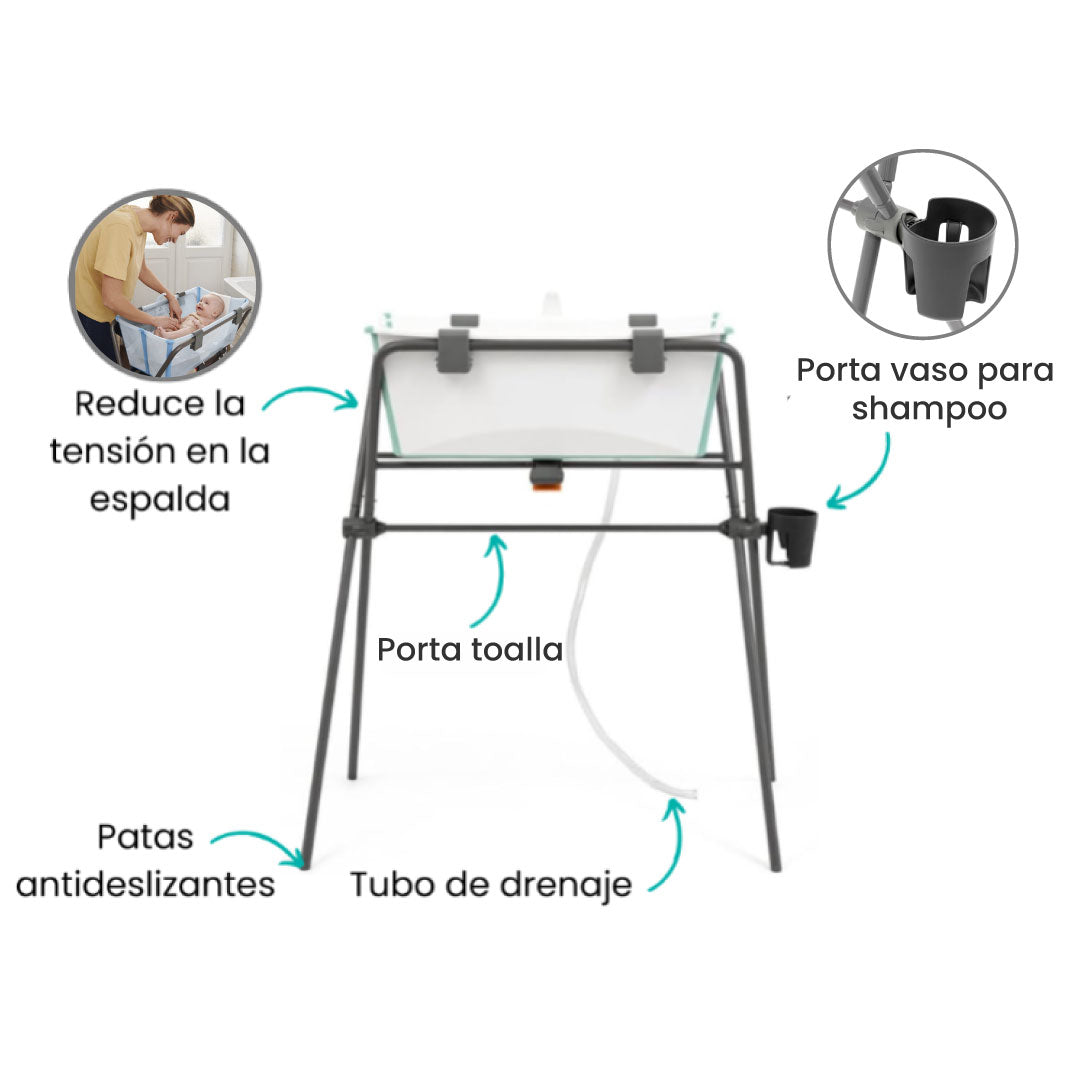 bañera stokke con patas Pedestal Para Bañera Flexi Bath Stokke – Bebemundo
