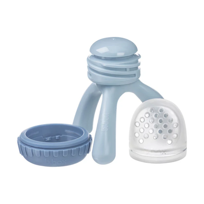 Alimentador De Fruta Con Tapa | Lullaby Blue BBOX