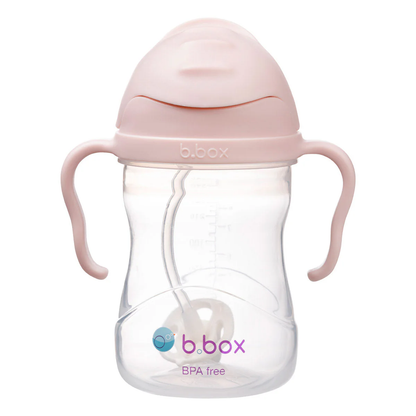 Vaso Con Sorbete Flexible Pesa y Asas | Blush BBOX