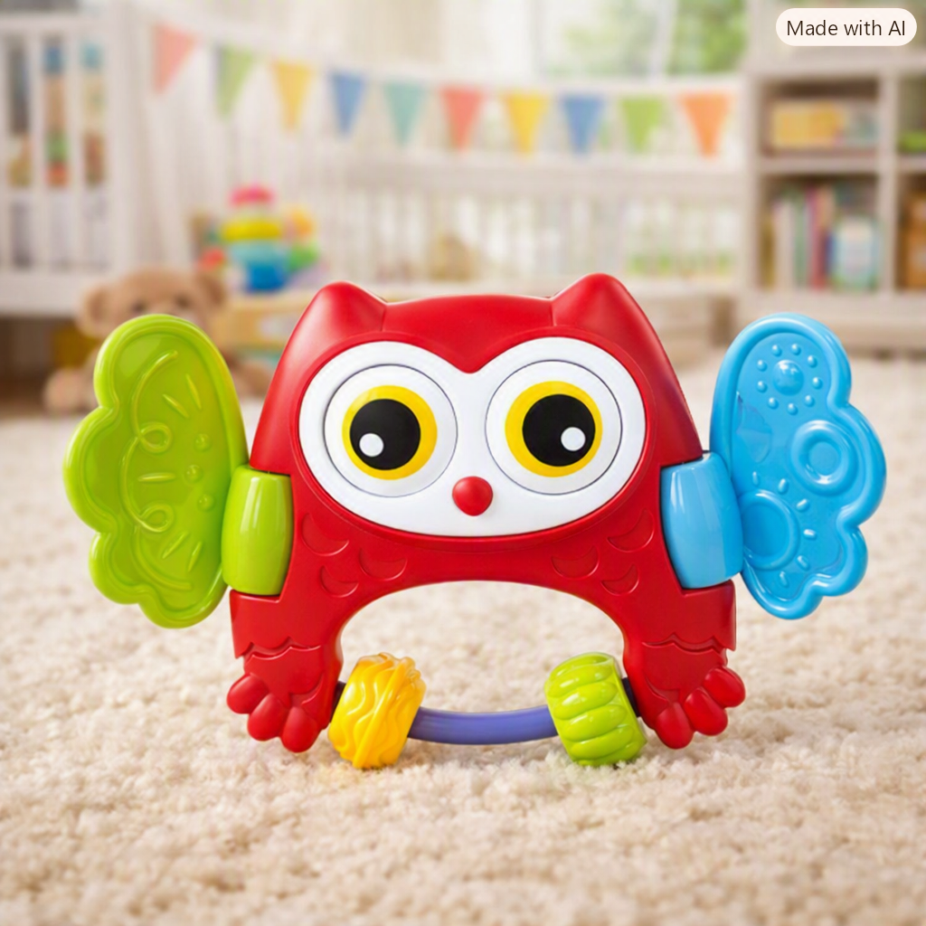Sonajero Peekaboo Owl 3m