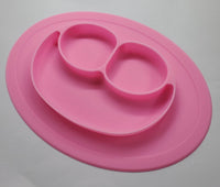 Plato de silicona con divisiones