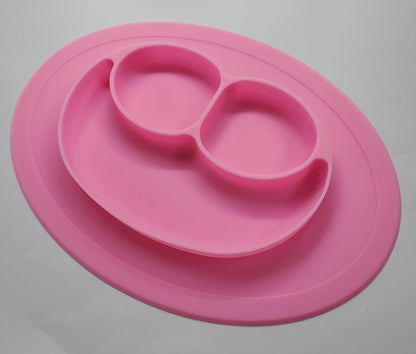 Plato de silicona con divisiones