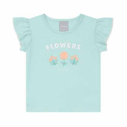 Blusa y Shorts Nena | Azul Blanco - Mundi