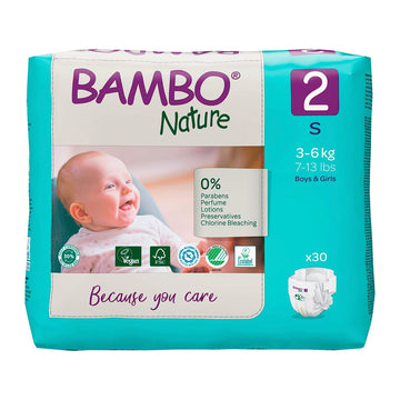 Bambo Nature Pañales Talla 2 (S) x30