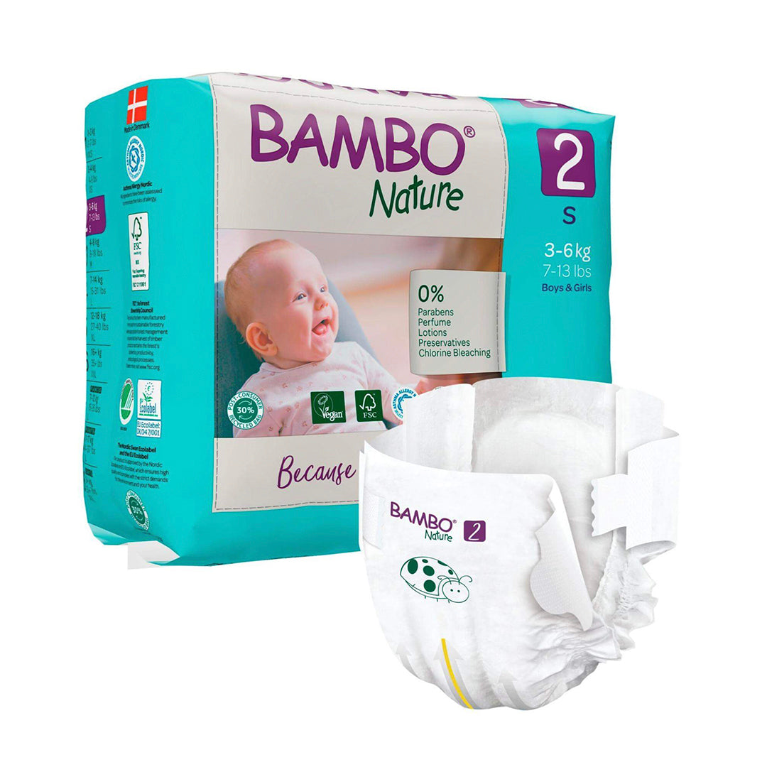 Bambo Nature Pañales Talla 2 (S) x30
