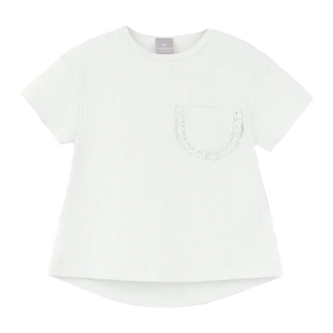 Blusa manga corta con bolsillo