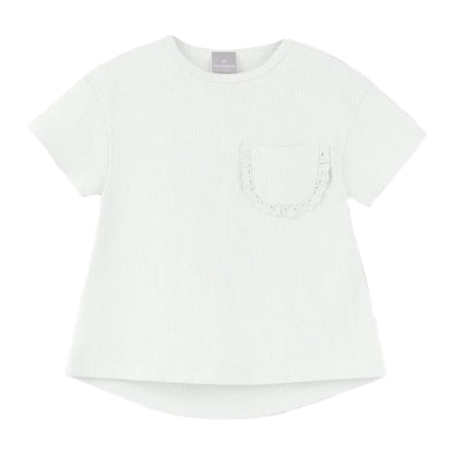 Blusa manga corta con bolsillo