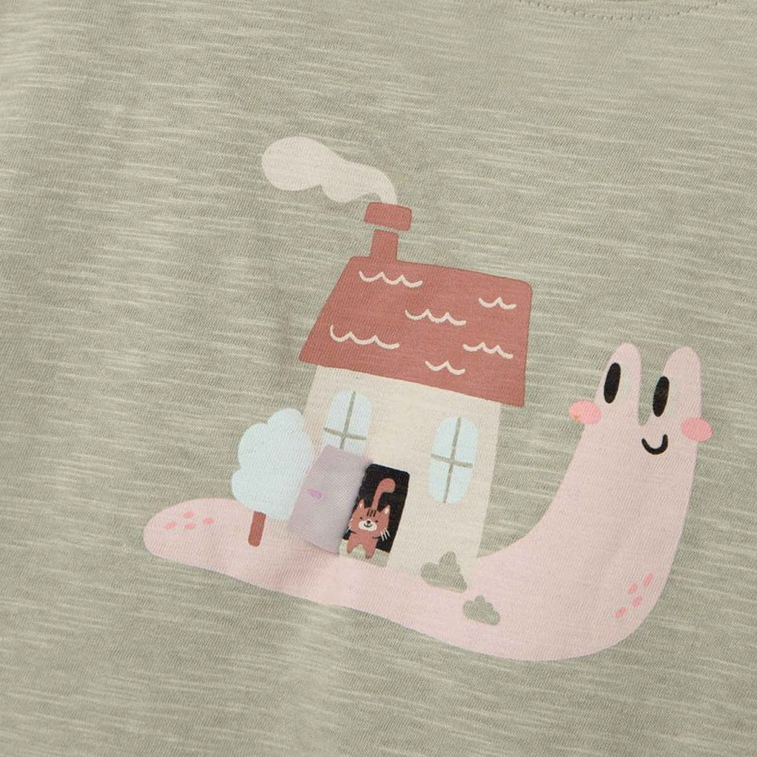 Blusa manga corta verde