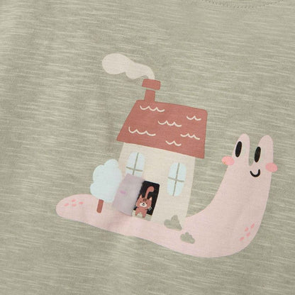 Blusa manga corta verde