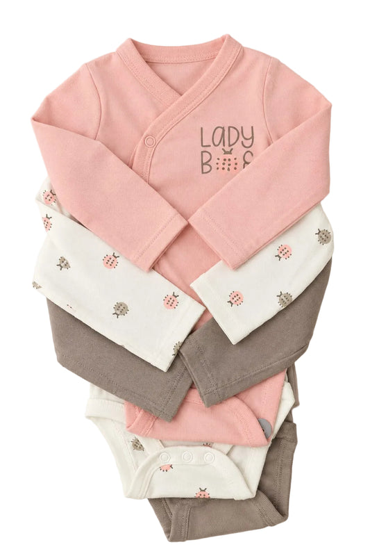 CONJUNTOS 3 BODY ML LADYBUG