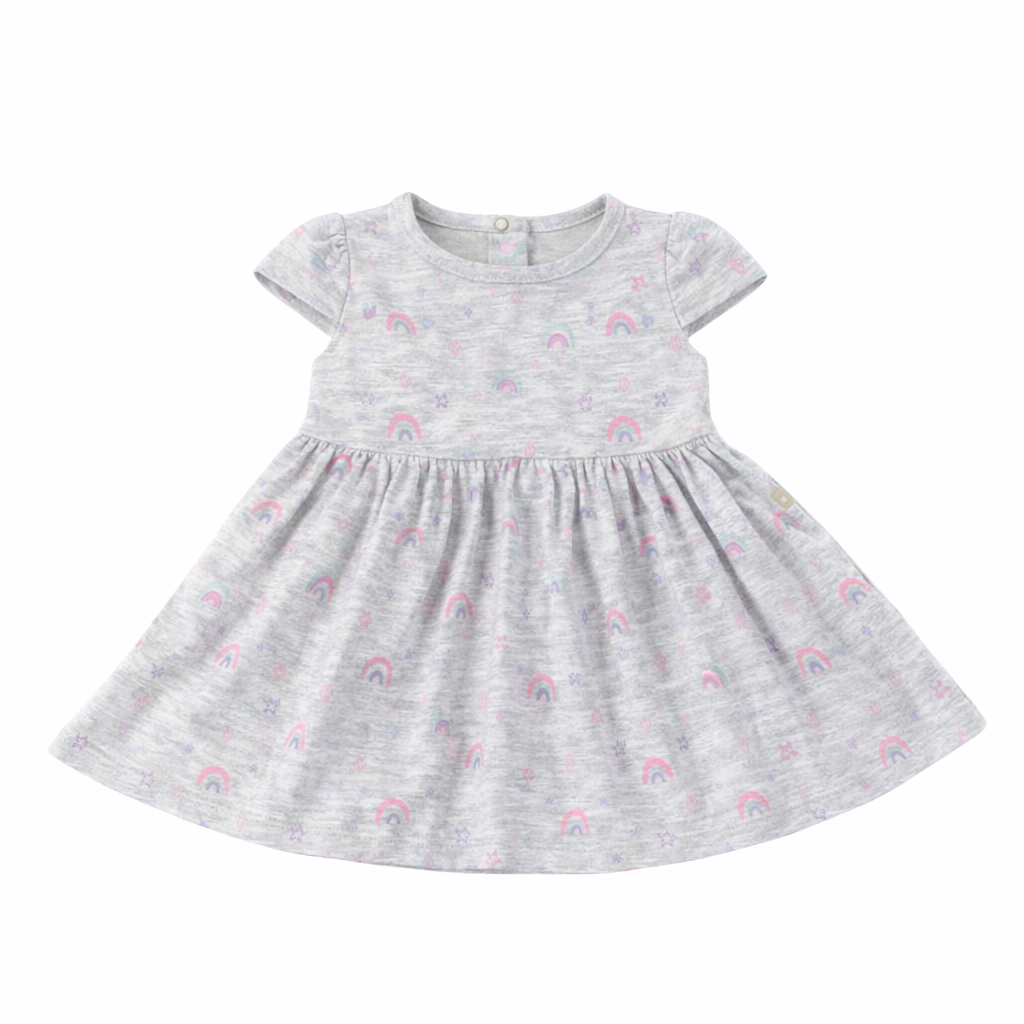 Vestido Algodón | Gris B4baby