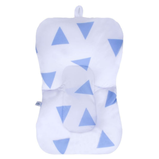 Cojín azul de baño para tina