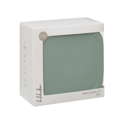 Cajas Silicon Platinum Para Guardar Comida 3Pcs | Menta - Kikkaboo