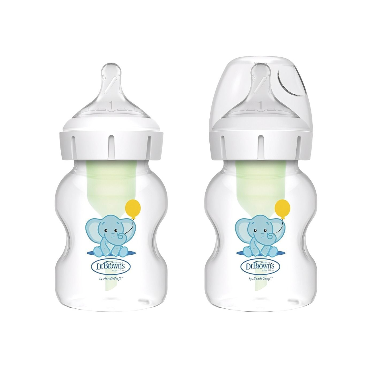 Biberones Option Boca Ancha 5oz Elephant X2