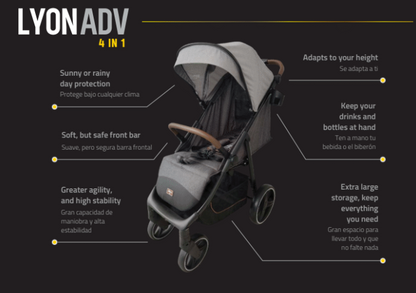 Coche Lyon 4 en 1 Advance DLX
