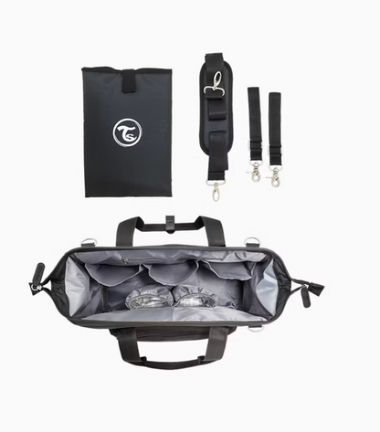 Bolso pañalera negra Twistshake