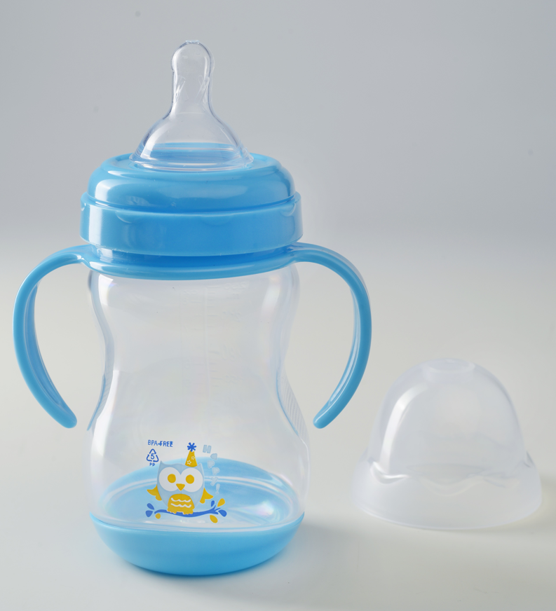 Biberon boca ancha con agarradera 250 ml