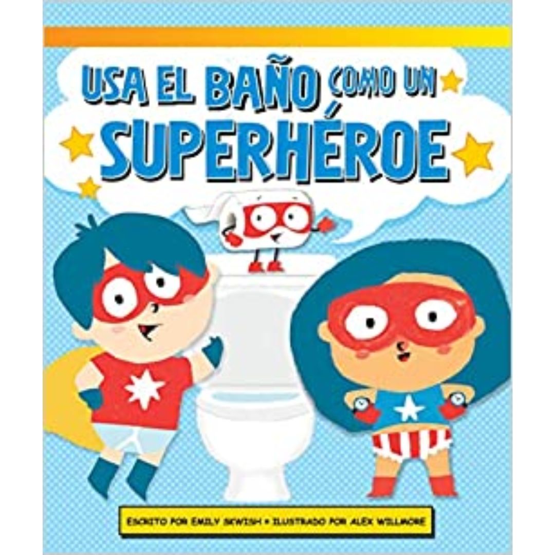 Libro usa el baño como un superhéroe