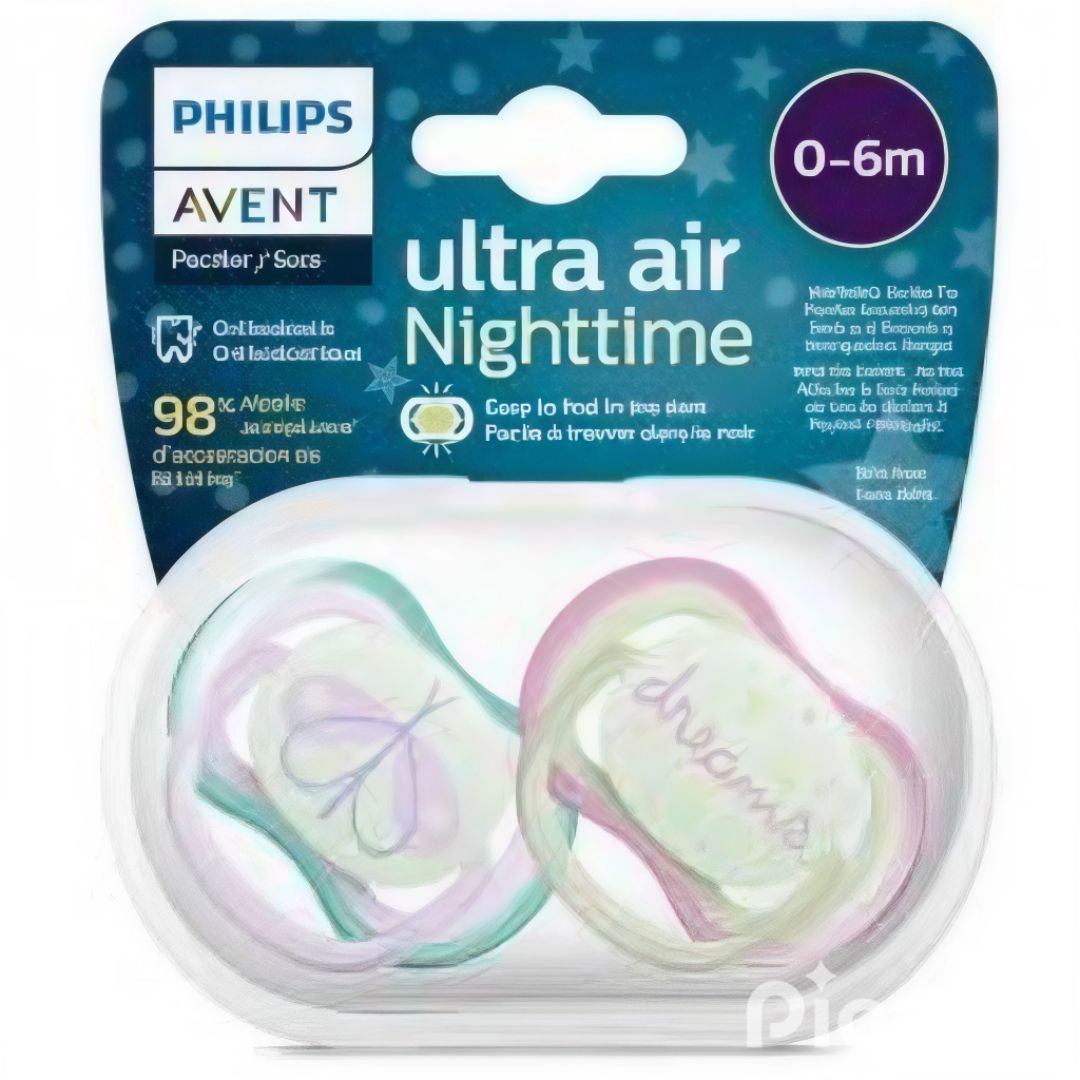 Pacificador ultra air noche niña 0a6m x2