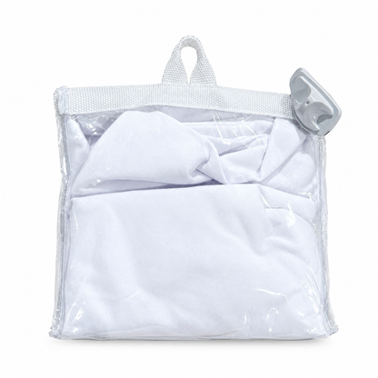 Sábana para cuna blanca más funda de almohada rosa I| blanca B4Baby