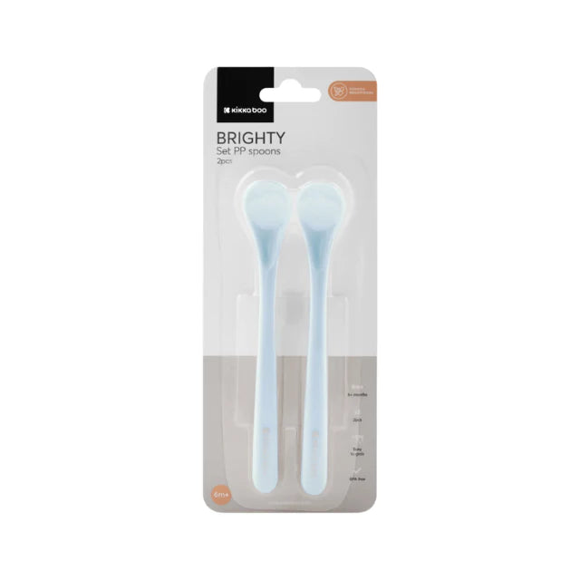 Cucharas Brihgt X2 | Azul- Kikkaboo