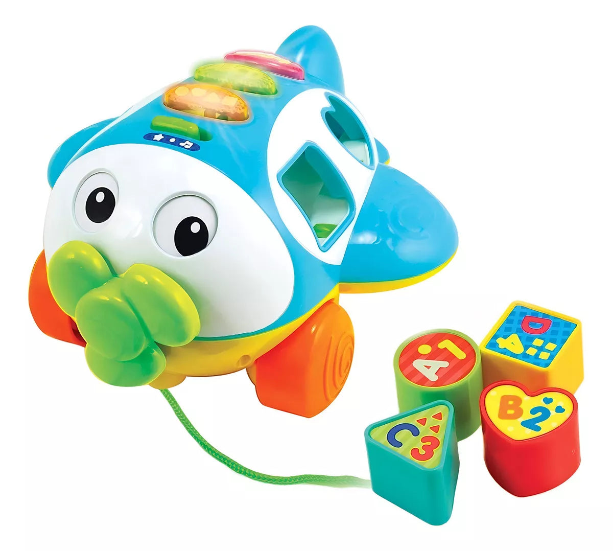 Avión de tiro, ordena y aprende