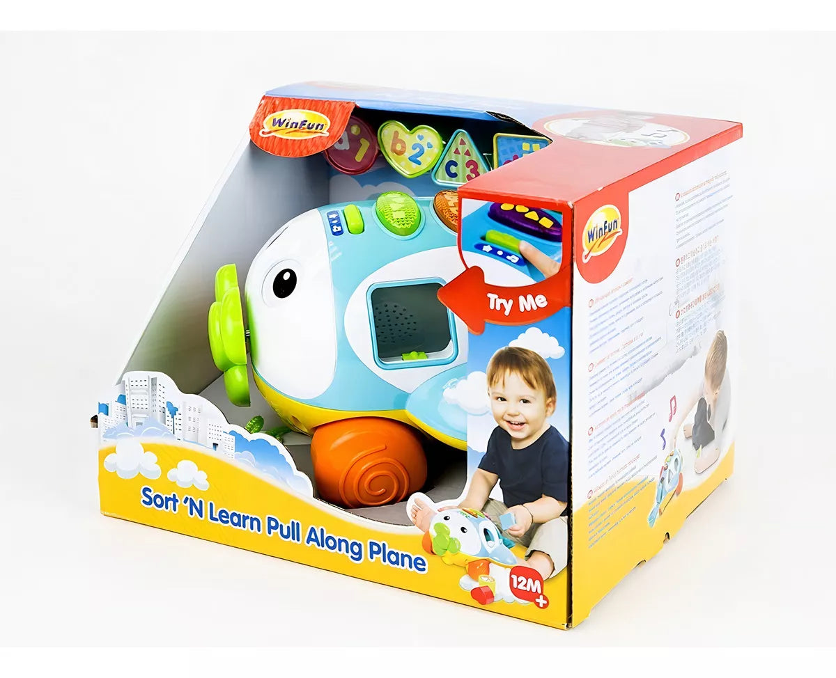 Avión de tiro, ordena y aprende