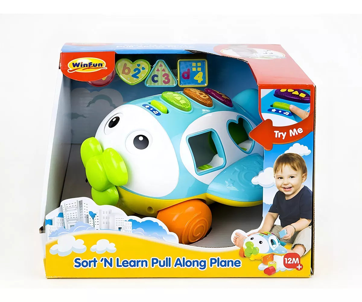 Avión de tiro, ordena y aprende