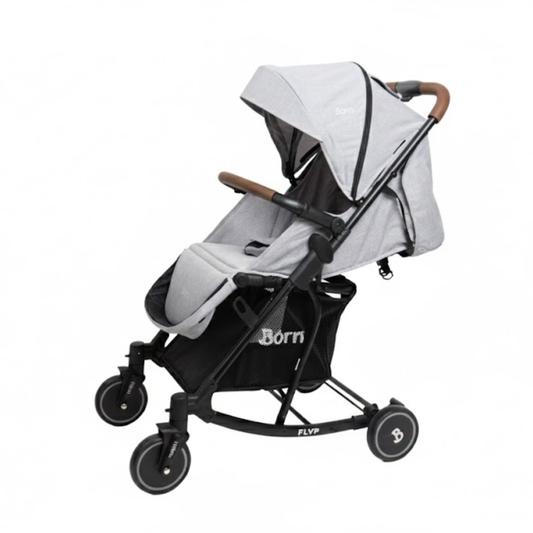 Coche Flyp Stroller │Grey Born