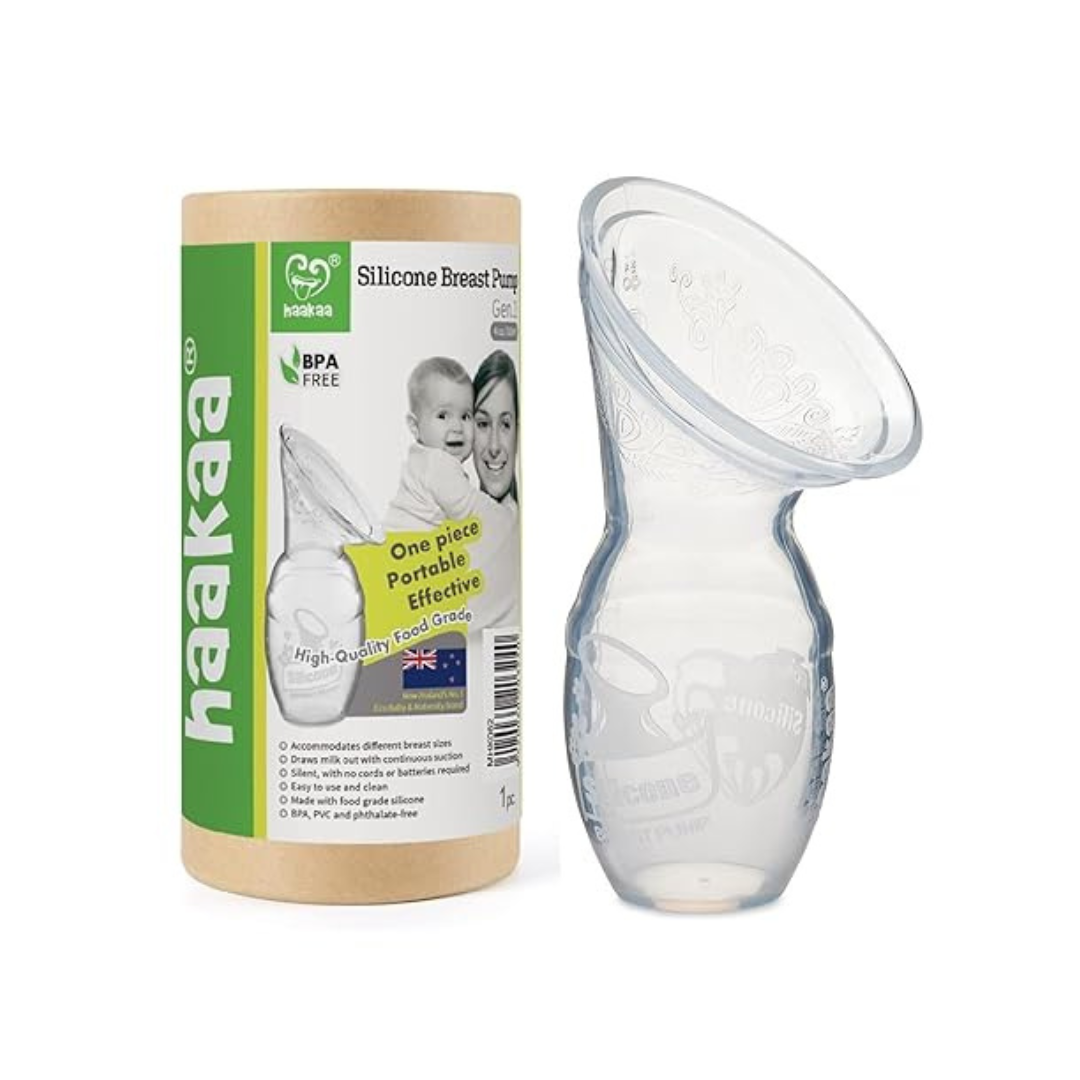 Extractor leche silicon con base