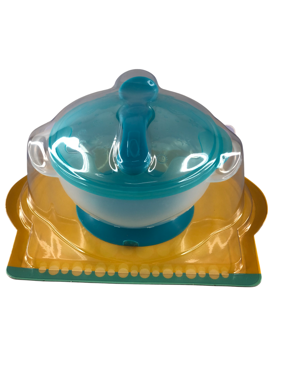 Plato con tapa cuchara y ventosa