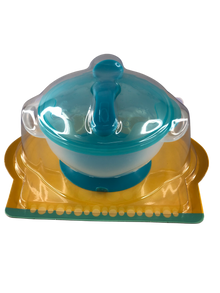 Plato con tapa cuchara y ventosa