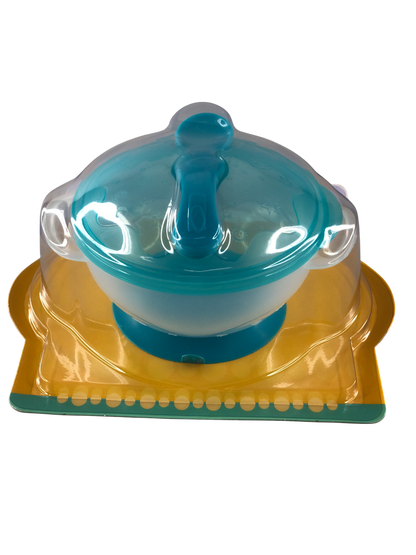 Plato con tapa cuchara y ventosa